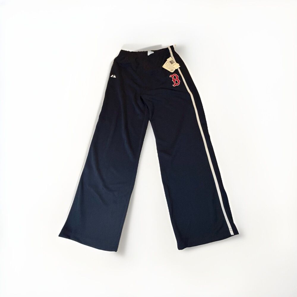 NEW Majestic Boston Red Sox Youth XL 18-20 Navy Track Pants NWT MLB Baseball